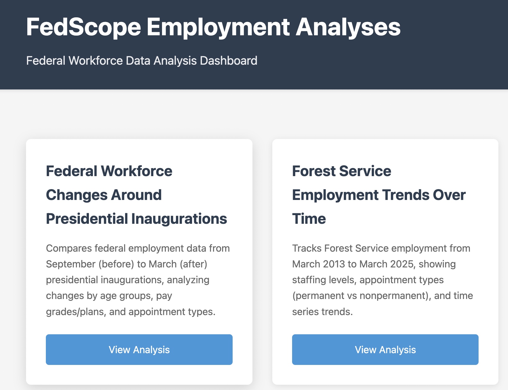 FedScope data visualization